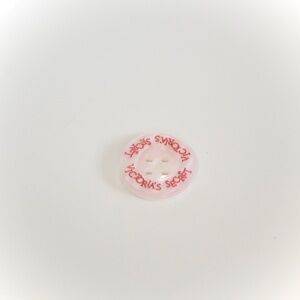 Victoria's Secret Vintage 2000s Pink/Clear Clothing Button